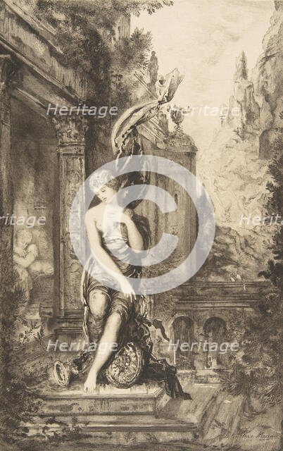 L'Homme qui court après la Fortune et celui qui l'attend dans son lit, 1886. Creator: Felix Bracquemond.