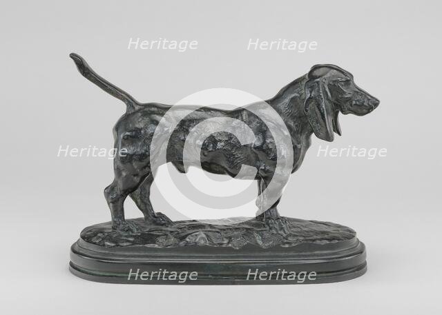 English Basset, model n.d., cast c. 1860/18731. Creator: Antoine-Louis Barye.