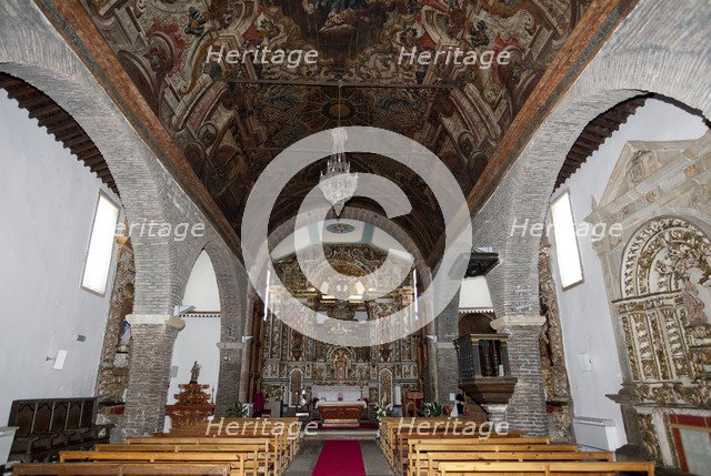 Interior of the Church of Santa Maria do Castelo, Braganca, Portugal, 2009.  Artist: Samuel Magal