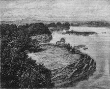 'The "Bund" or Dam of the Lake of Barwa, Jhansi', c1891. Creator: James Grant.