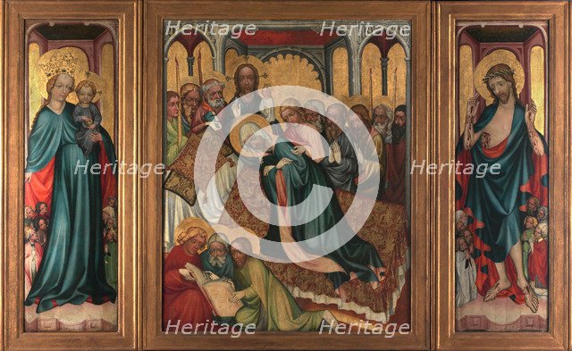 The Death of the Virgin. The Roudnice Altarpiece, c.1410.