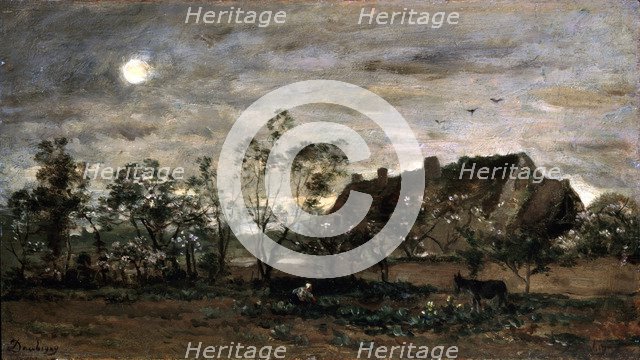 'Evening in Honfleur', 1860s.  Artist: Charles François Daubigny