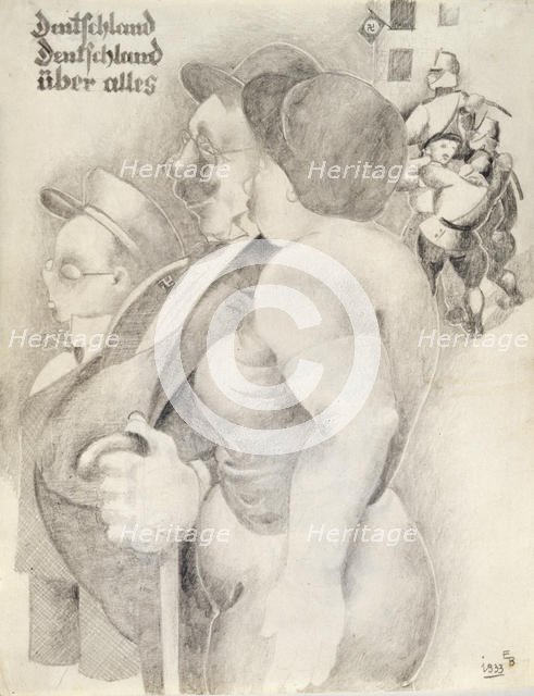 'Deutschland, Deutschland uber alles', 1933.  Artist: Erich Borchert