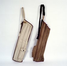 Two canvas 'Sunday' golf bags, c1914. Artist: Unknown