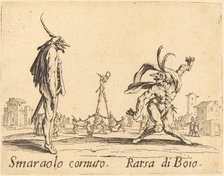 Smaralo Cornuto and Ratsa di Boio, c. 1622. Creator: Jacques Callot.