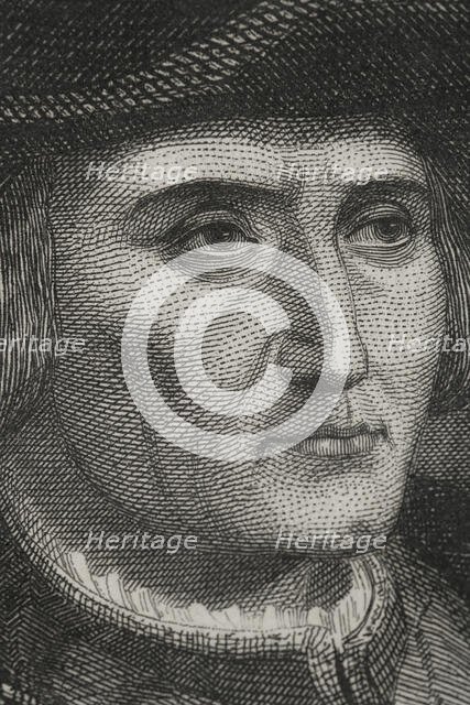 Martin Luther, (1483-1546), German theologian and Augustinian friar, 1856. Creator: Charles Geoffroy.