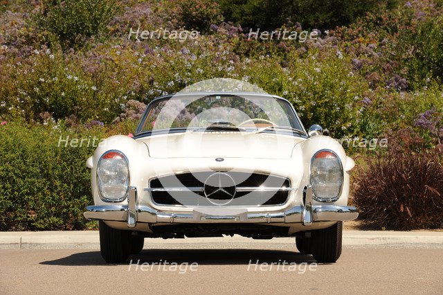 Mercedes Benz 300 SL roadster 1958. Artist: Simon Clay.