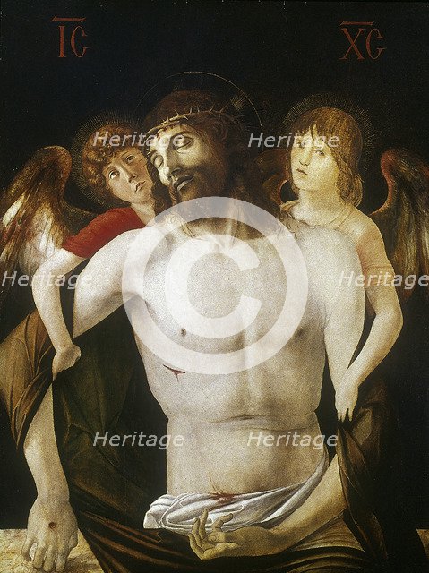 'The Dead Christ Supported by Angels', 1465-1470. Artist: Giovanni Bellini