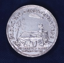 Obverse of a medal commemorating the brilliant comet of November 1618. Artist: Unknown