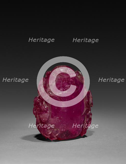 Snuff Bottle with Stopper, 1800s. Creator: Unknown.