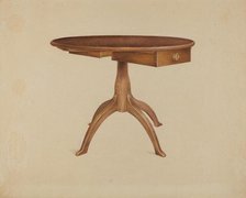 Table, 1937. Creator: Alfred H. Smith.