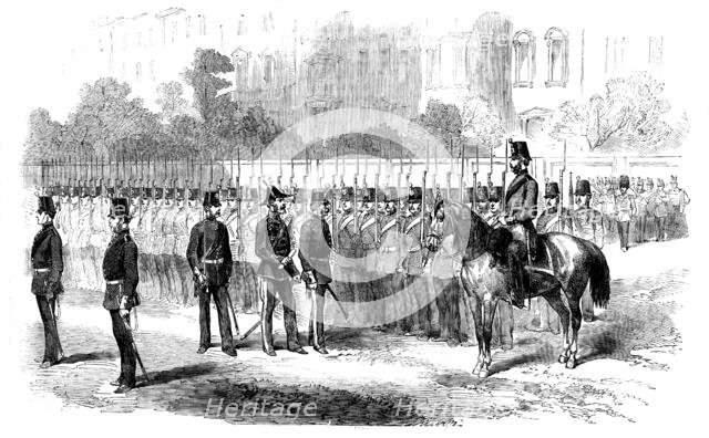 Inspection of the City of London Militia, 1858. Creator: Unknown.