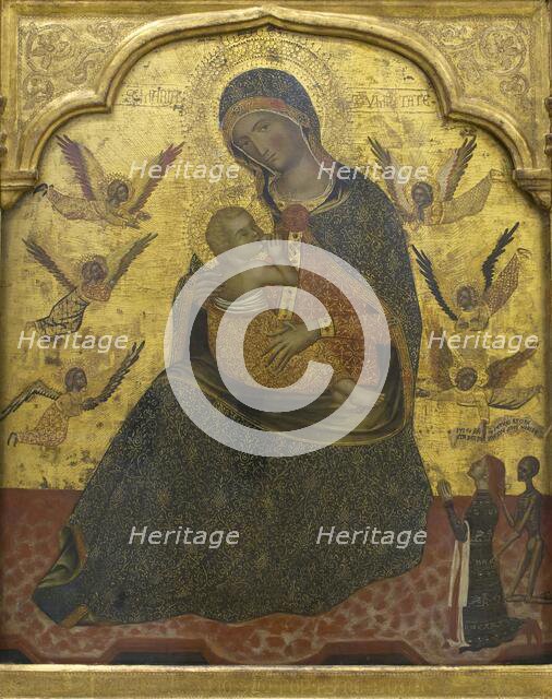 The Virgin of Humility with Angels and a Donor, 1360. Creator: Anon.