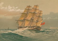 'A 38-Gun Frigate, about 1770', late 19th-early 20th century. Creator: William Frederick Mitchell.