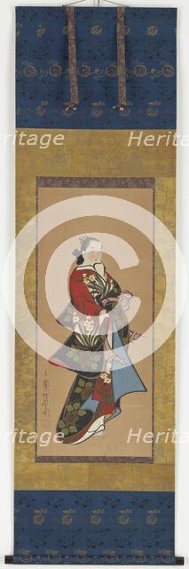 Yujo standing, Edo period, 1615-1868. Creator: Unknown.