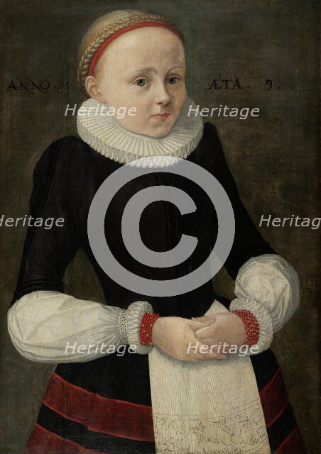 Portrait of Maria Jacobina Völker, 1588. Creator: Unknown.