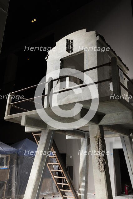 Guard tower from Camp H at Angola Prison, 1900-1950. Creator: Unknown.