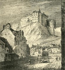 'Edinburgh Castle, from the King's Mews, 1825', (1890).   Creator: Unknown.