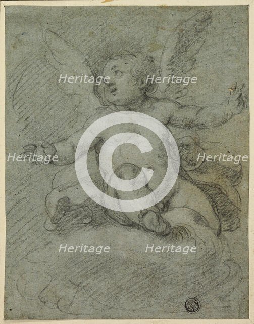 Putto Seated on Clouds, 1600/12. Creator: Dionisio Calvaert.