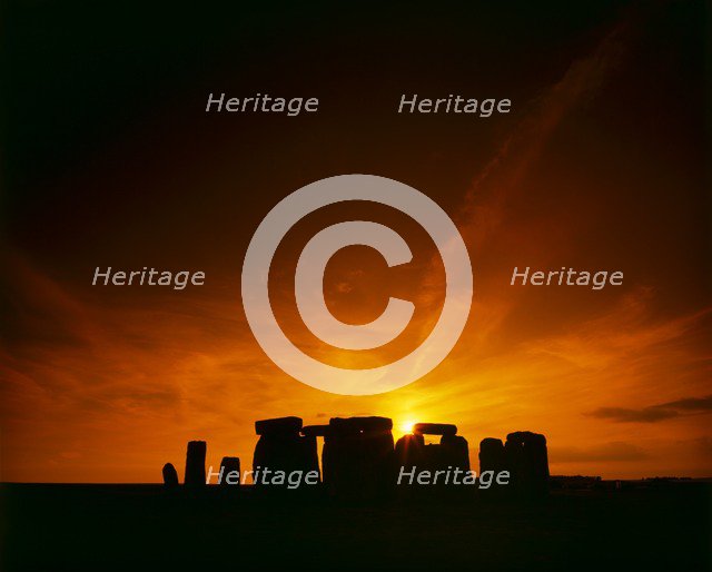 Stonehenge, Wiltshire. Artist: Unknown.