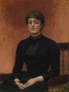 Portrait of the Artist Elizaveta Zvantseva, 1889. Creator: Il'ya Repin.