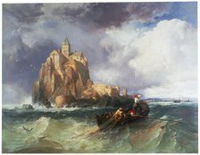 'Mont St Michel', 1868.                                                Artist: James Webb