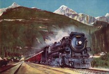 'A Canadian Pacific Railway Giant at the foot of the Rockies', 1935. Creator: Unknown.