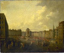 Le marché des Innocents, vers 1791, c1791. Creator: Pierre-Joseph Lafontaine.