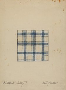 Piece of Handwoven Linen, c. 1937. Creator: Daniel Fletcher.