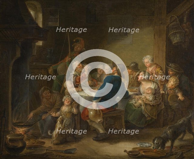 The King Drinking, mid-18th century. Creator: Franois Eisen.