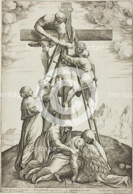 The Deposition of Christ, 1570/80. Creator: Benetto Stefani.