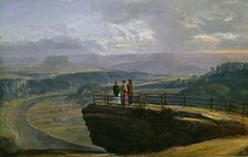 View from Bastei, 1819. Creator: Dahl, Johan Christian Clausen (1788-1857).