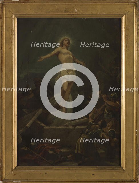 Sketch for the church of Saint-Pierre-Saint-Paul de Montreuil-sous-Bois: the Resurrection, c.1874.  Creator: Paul-Dominique Philippoteaux.