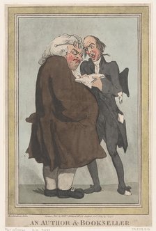An Author & Bookseller, July 14, 1797., July 14, 1797. Creator: Thomas Rowlandson.