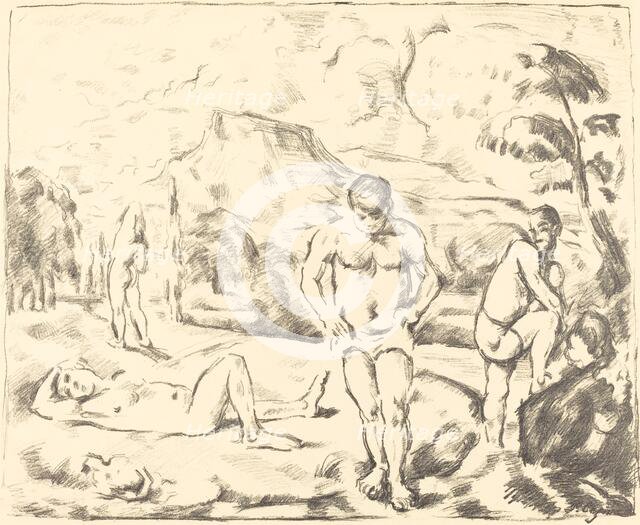 The Bathers (Large Plate), 1896-1897. Creator: Paul Cezanne.
