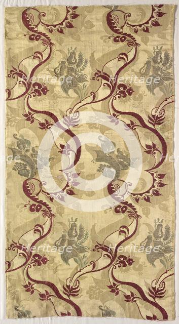 Length of Brocaded Silk, 1700s. Creator: Unknown.