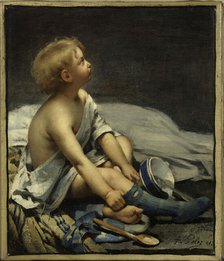 Un enfant dans la mansarde, 1881. Creator: Fernand Pelez.