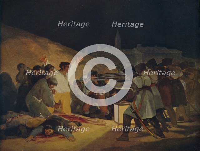 'Escenas Del 3 De Mayo De 1808', (May 3, 1808 in Madrid), 1814, (c1934).  Artist: Francisco Goya.
