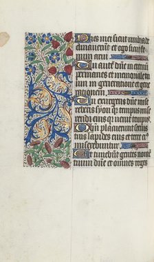 Book of Hours (Use of Rouen): fol. 88v, c. 1470. Creator: Master of the Geneva Latini (French, active Rouen, 1460-80).