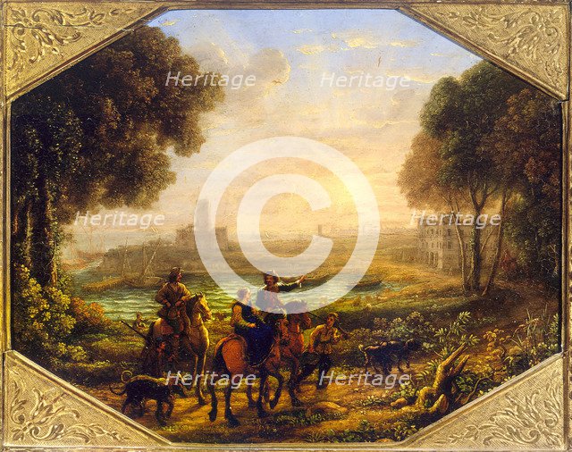 Landscape with the Port of Santa Marinella. Artist: Lorrain, Claude (1600-1682)