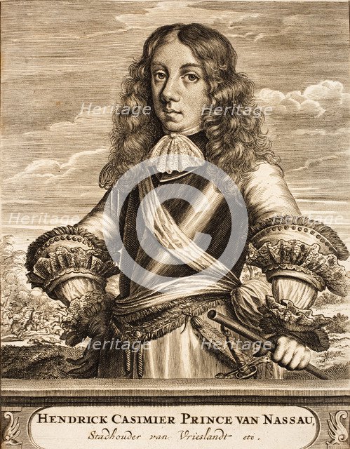 Portrait of Henry Casimir II (1657-1696), Prince of Nassau-Dietz, 1675. Creator: Anonymous.