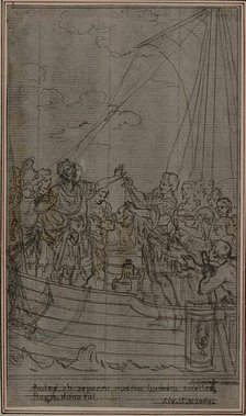 Study for Lucain's "La Pharsale", Canto IX, c. 1766. Creator: Hubert Francois Gravelot.