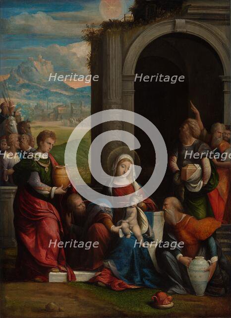 The Adoration of the Magi, c.1530-c.1540. Creator: Benvenuto Tisi da Garofalo.