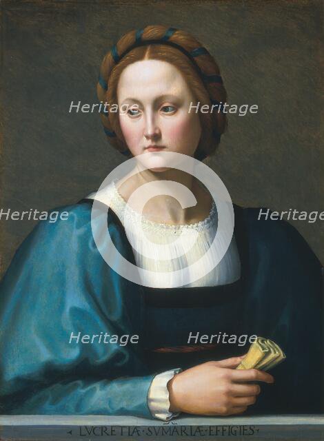 Lucrezia Sommaria, c. 1510. Creator: Ridolfo Ghirlandaio.