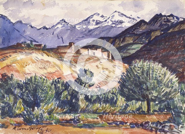 From the Atlas Mountains, 1930. Creator: Anton Lindforss.