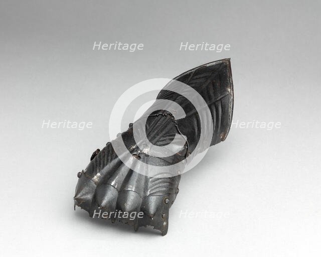 German Gothic Gauntlet for the Left Hand, South German or Austrian, ca. 1480. Creator: Unknown.