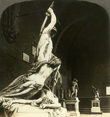 'The Rape of Polyzena, in the Loggia dei Lanzi, Florence, Italy', c1909. Creator: Unknown.
