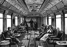 Saloon car on the Orient Express, c1895. Artist: Unknown