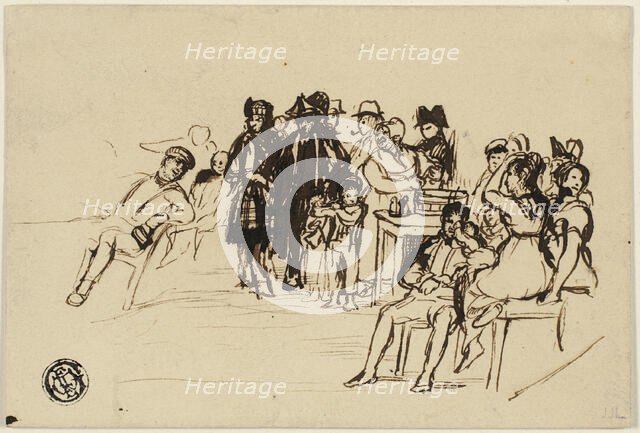 Study for Right Group, c.1820. Creator: David Wilkie.