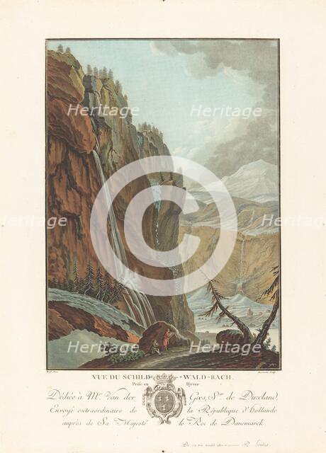 Vue du Schild-Wald-Bach prise en Hyver, 1785. Creator: Charles-Melchior Descourtis.